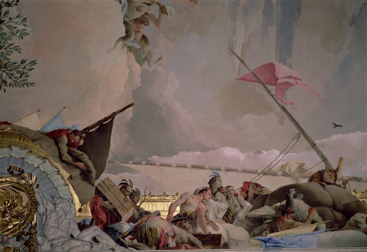 Amérique, détail de La Gloire de l