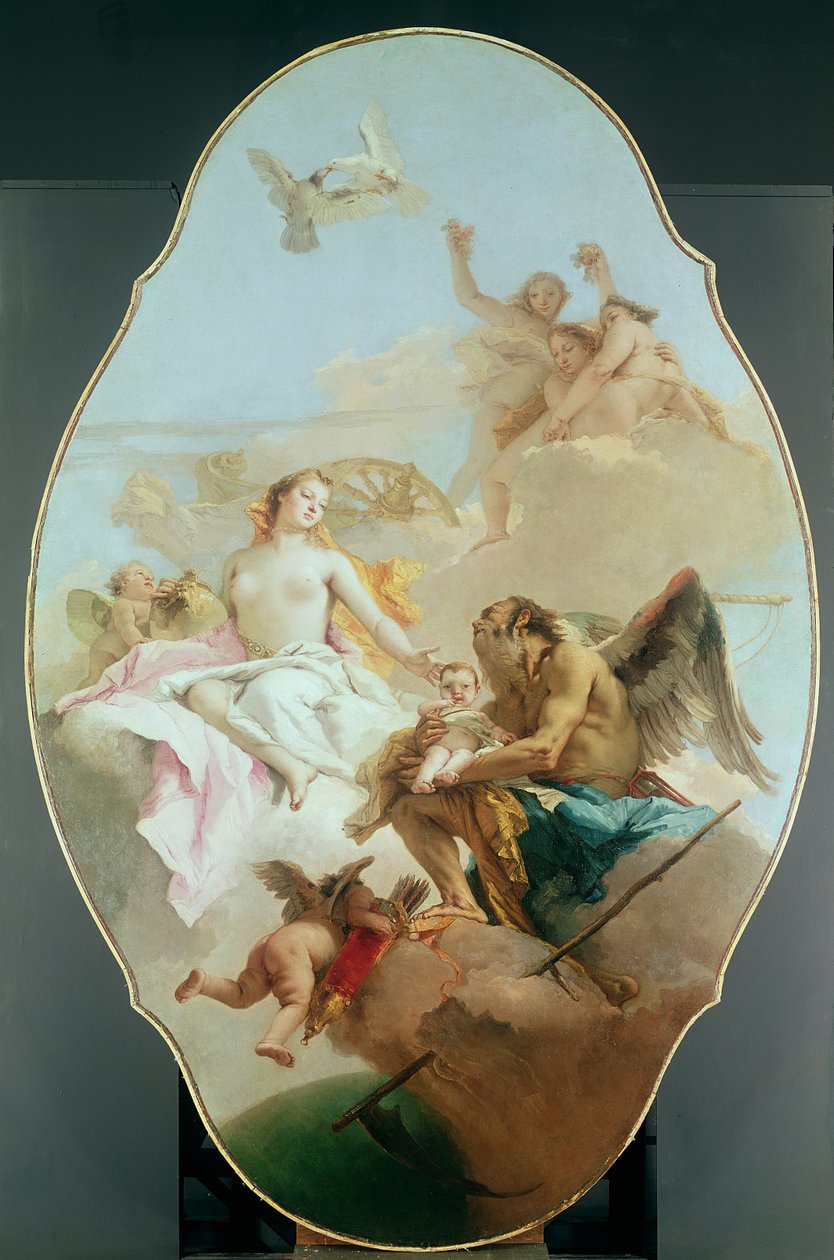 Allégorie avec Vénus et le Temps, c.1754-58 - Giovanni Battista Tiepolo