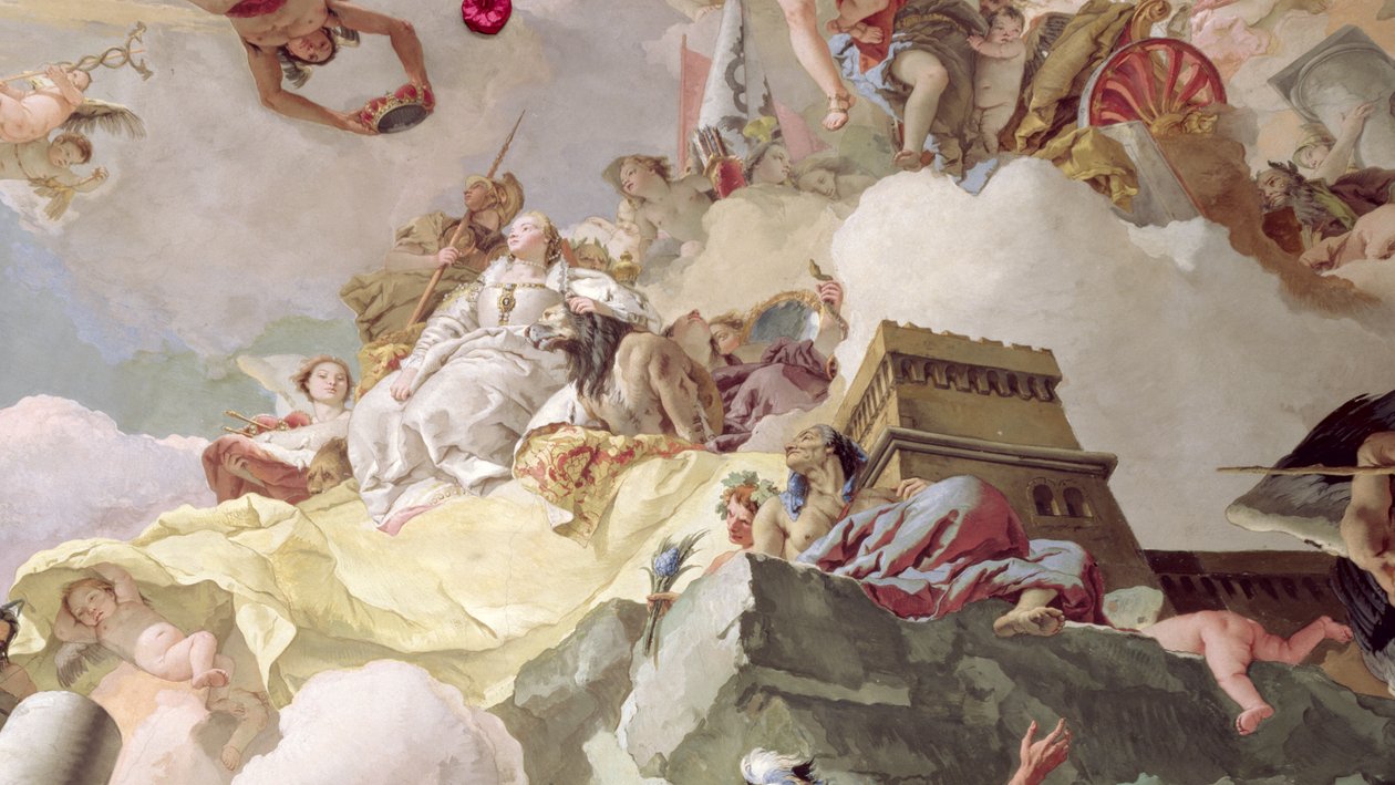 Apothéose de la monarchie espagnole (détail) - Giovanni Battista Tiepolo