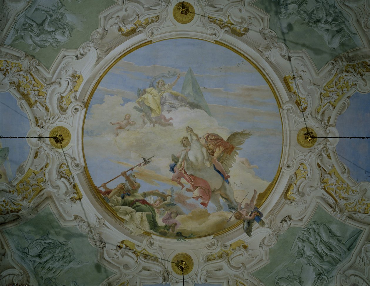 Bellérophon chevauchant Pégase, vers 1746-47 - Giovanni Battista Tiepolo