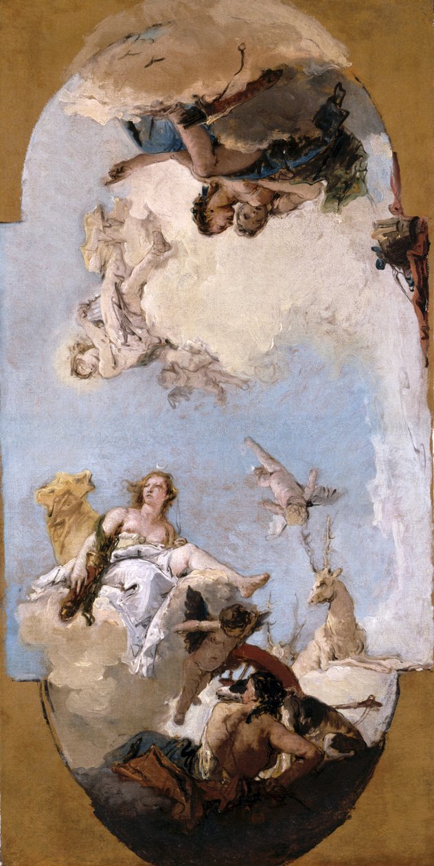 Diane, Apollon et les nymphes - Giovanni Battista Tiepolo