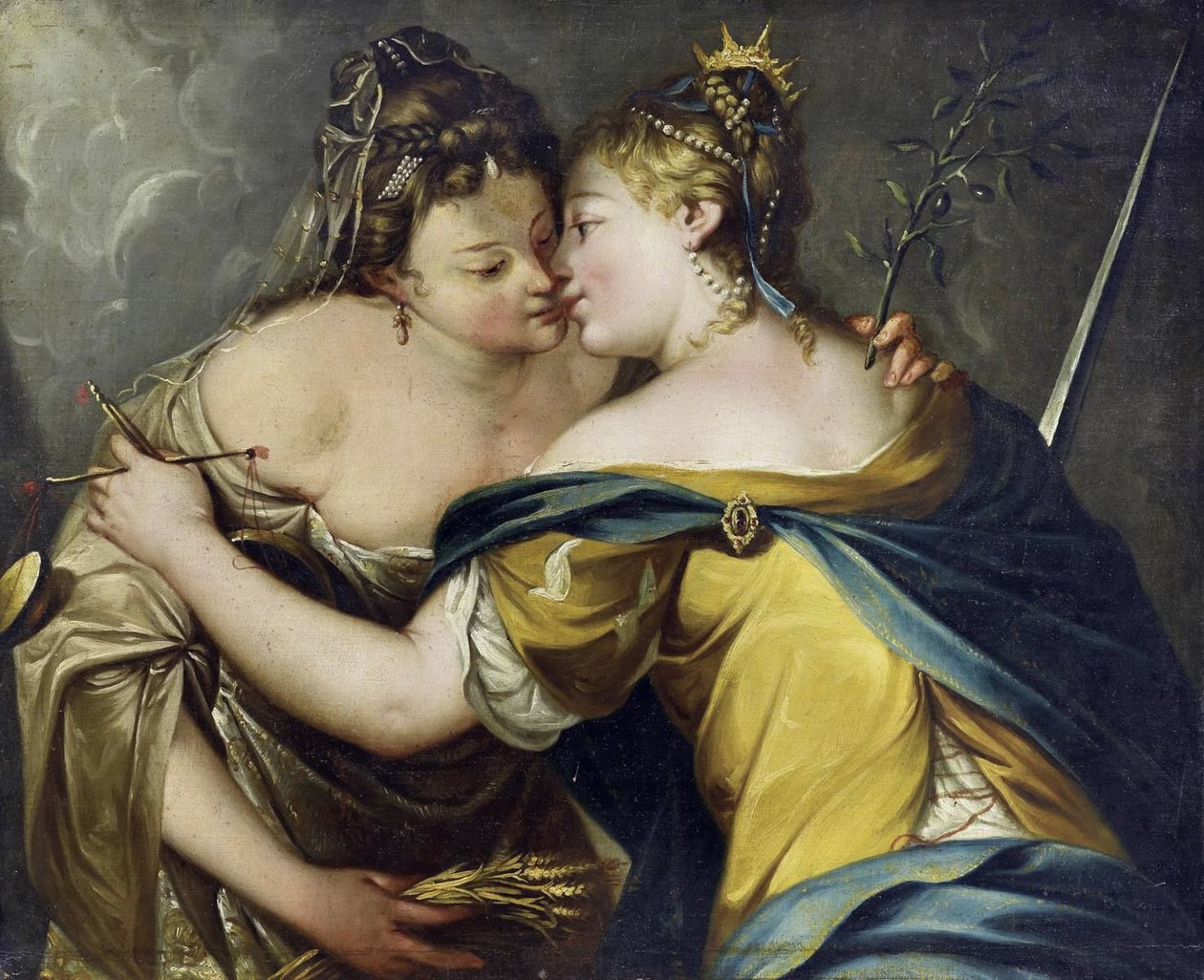 La Justice embrasse la Paix - Giovanni Battista Tiepolo