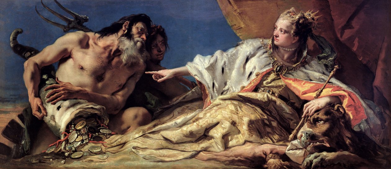 Neptune offrant des cadeaux à Venise - Giovanni Battista Tiepolo