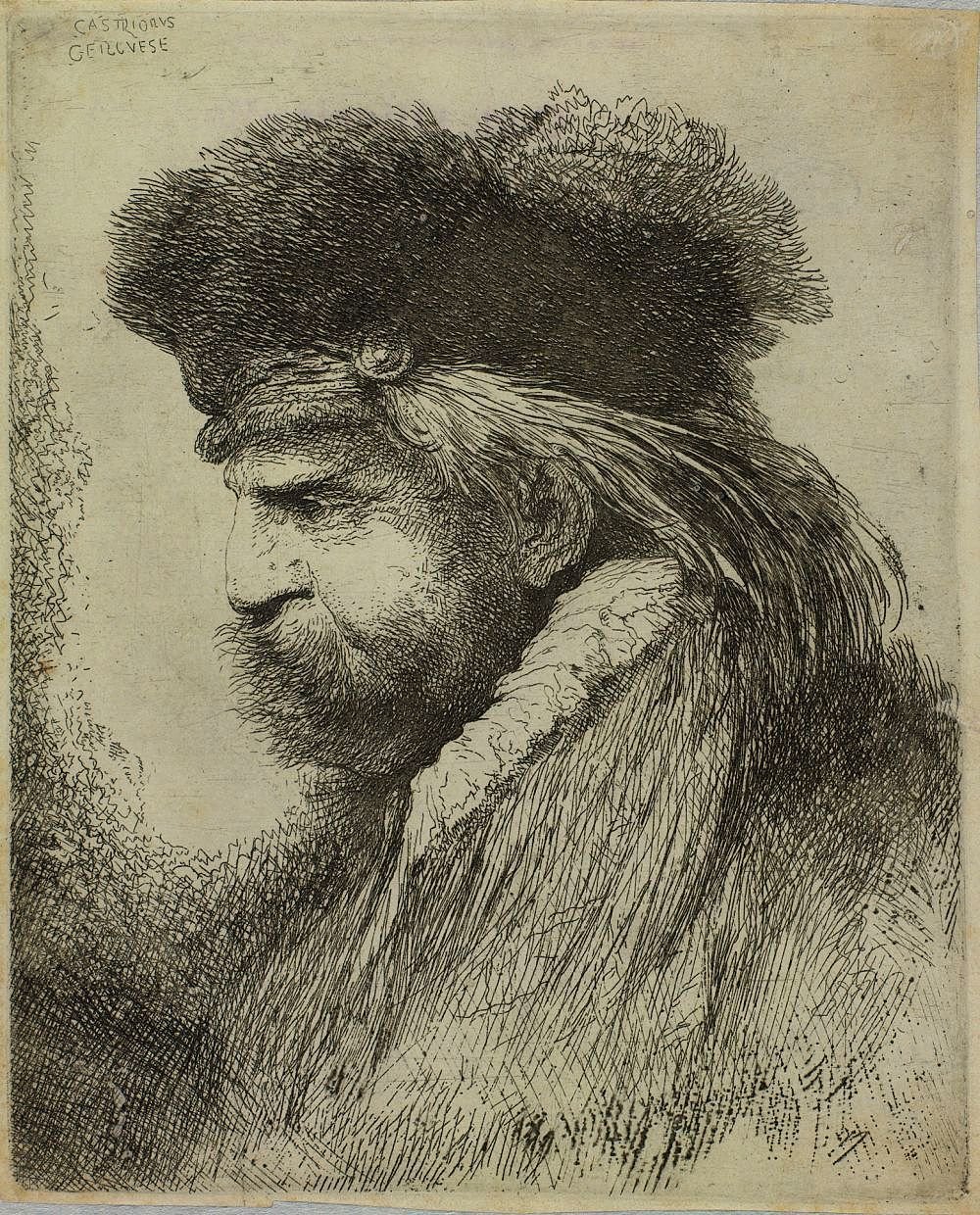 Grandes études de têtes en coiffe orientale - Giovanni Benedetto Castiglione