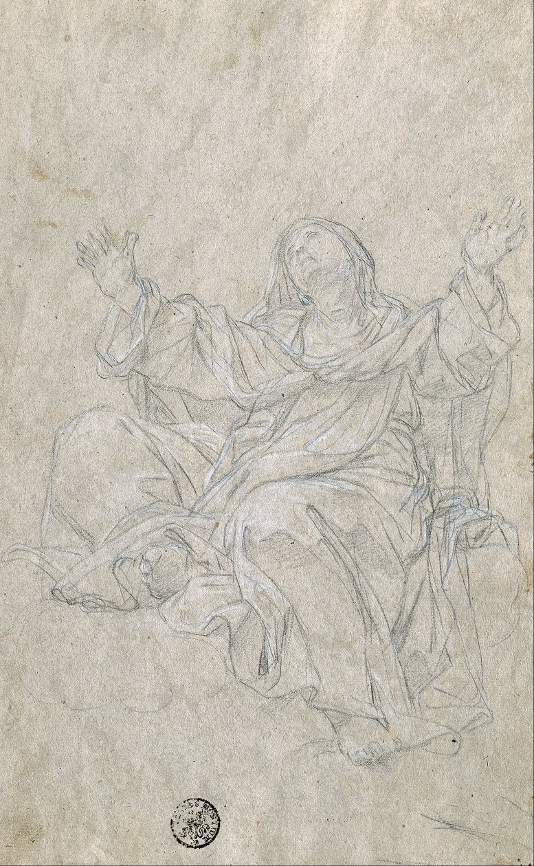 Étude pour Sainte Catherine - Giovanni Odazzi