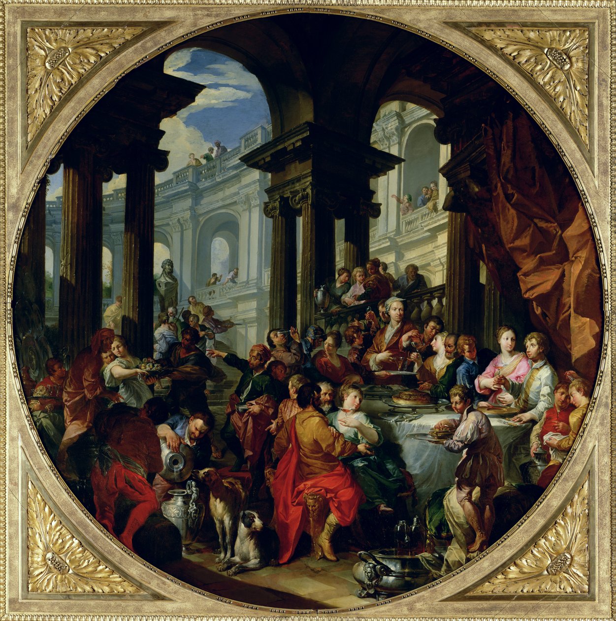 Festin sous un portique ionique, c.1720-25 - Giovanni Paolo Pannini