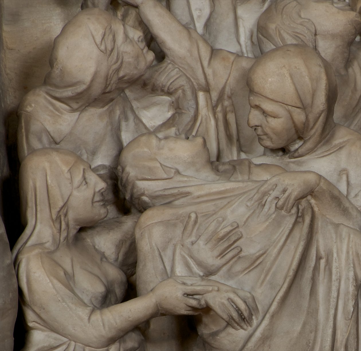 Détail de la Crucifixion, sur la chaire de l