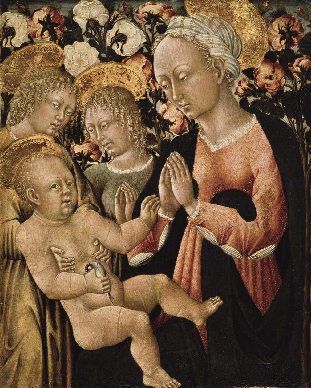Madone et Enfant avec des anges, vers 1475 - Giovanni di Paolo