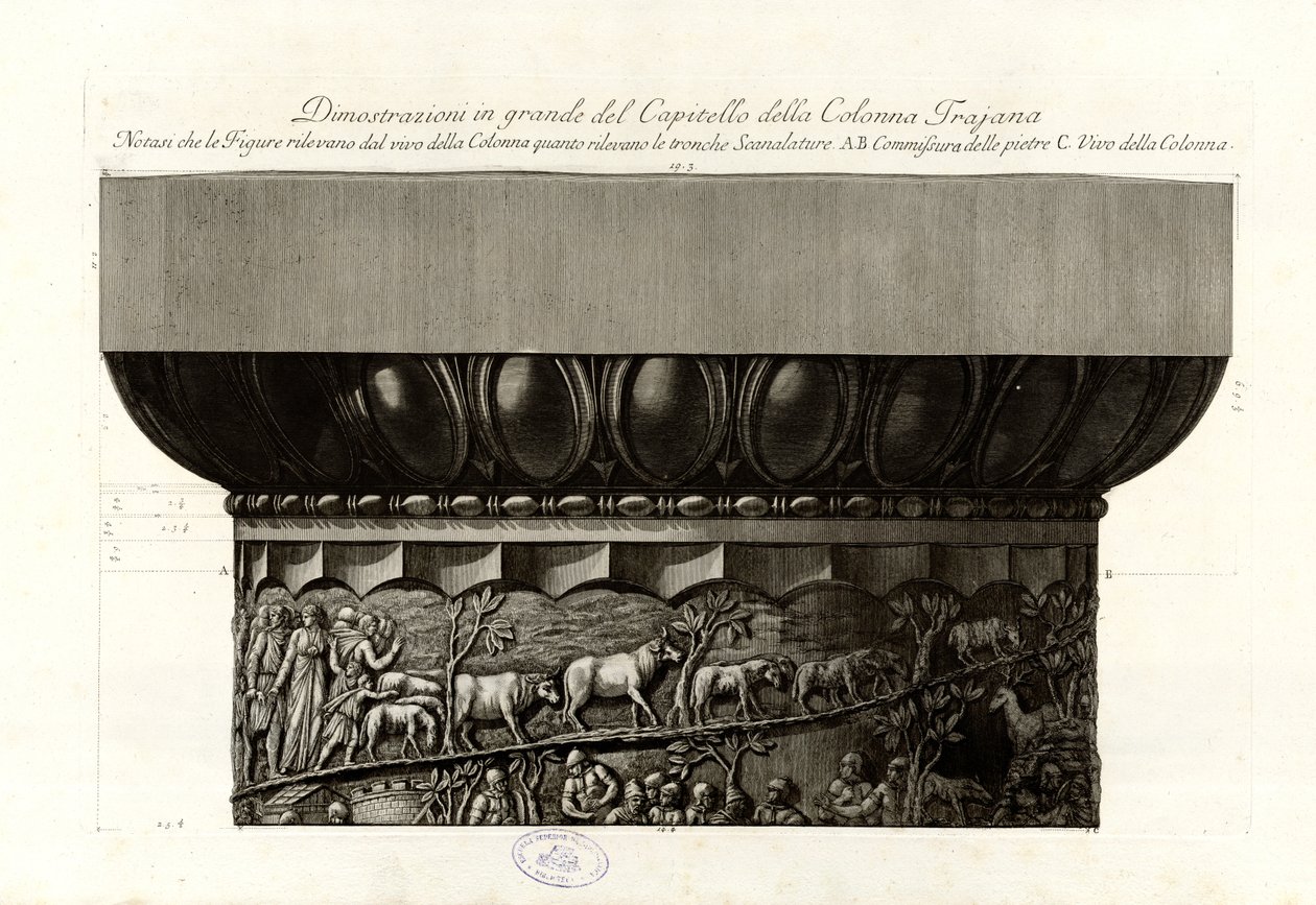 Dimostrazioni in grande del Capitello della Colonna Trajana - Giovanni Battista Piranesi