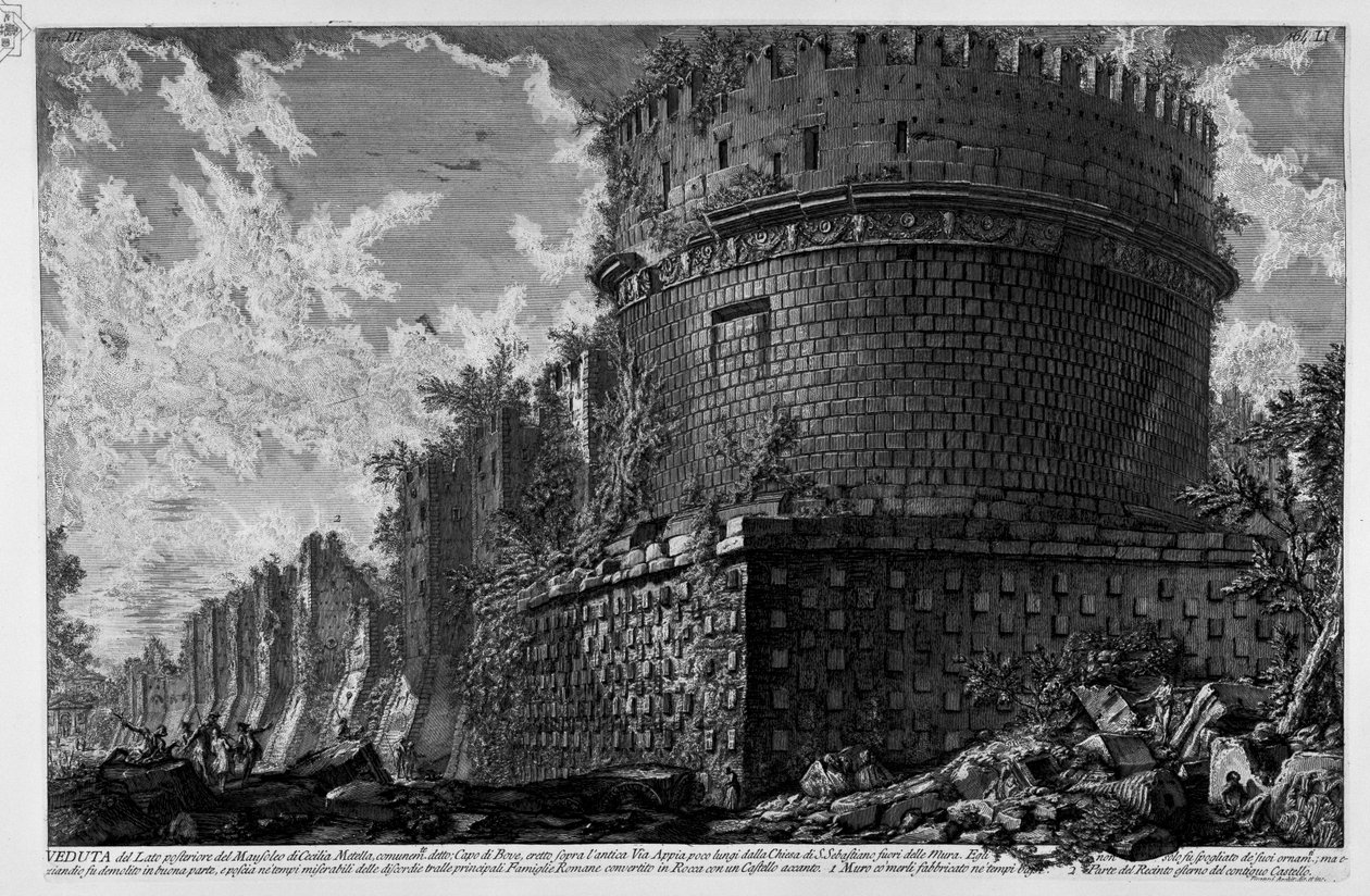 Mausolée de Cecilia Metella - Giovanni Battista Piranesi