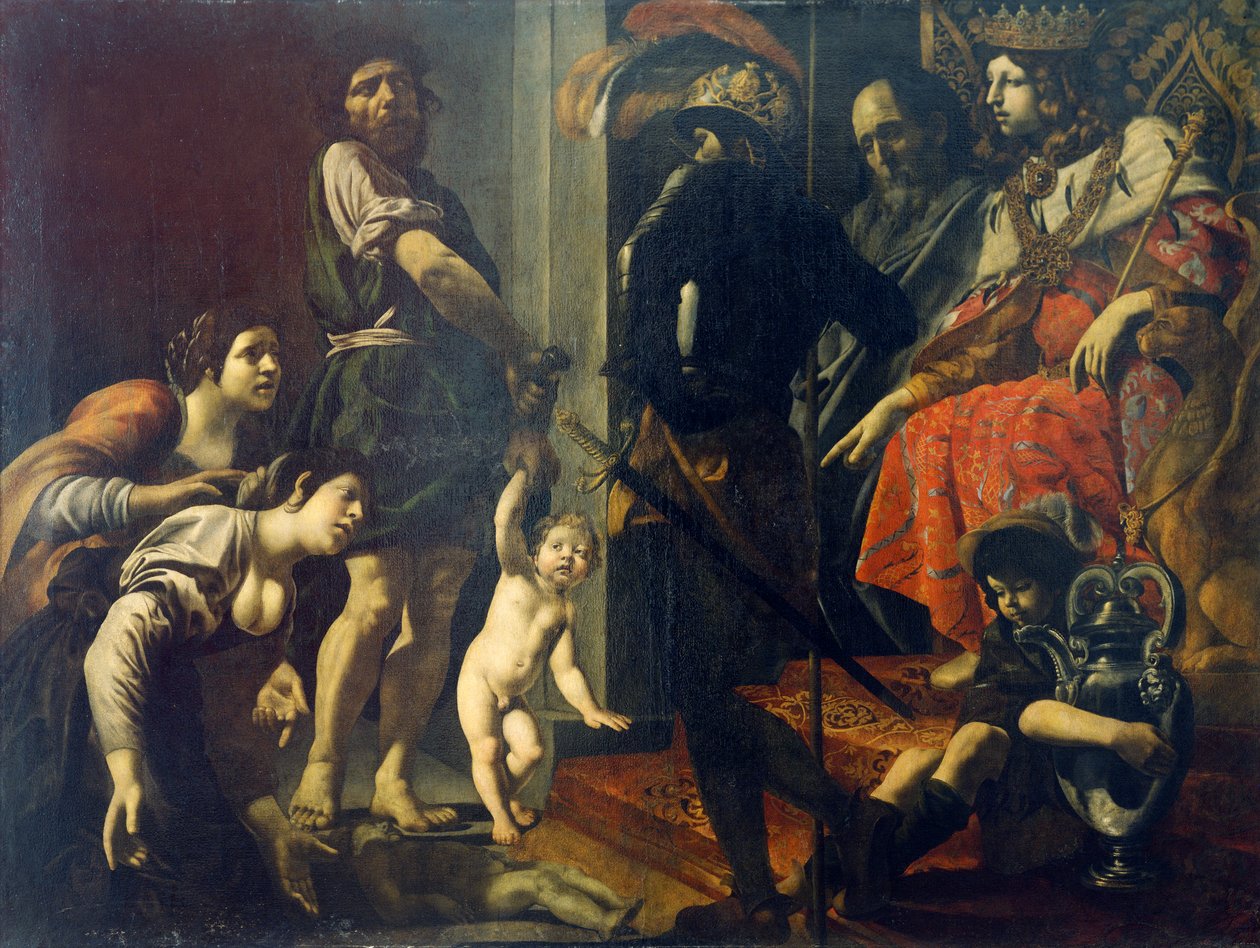 Jugement de Salomon par Giovanni Battista Caracciolo - Giovanni Battista Caracciolo