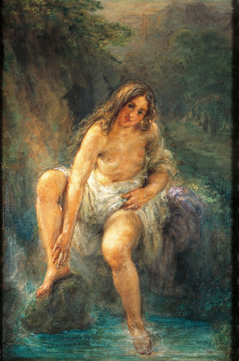 La baigneuse, par Giovanni Carnovali dit Le Piccio - Giovanni Carnovali