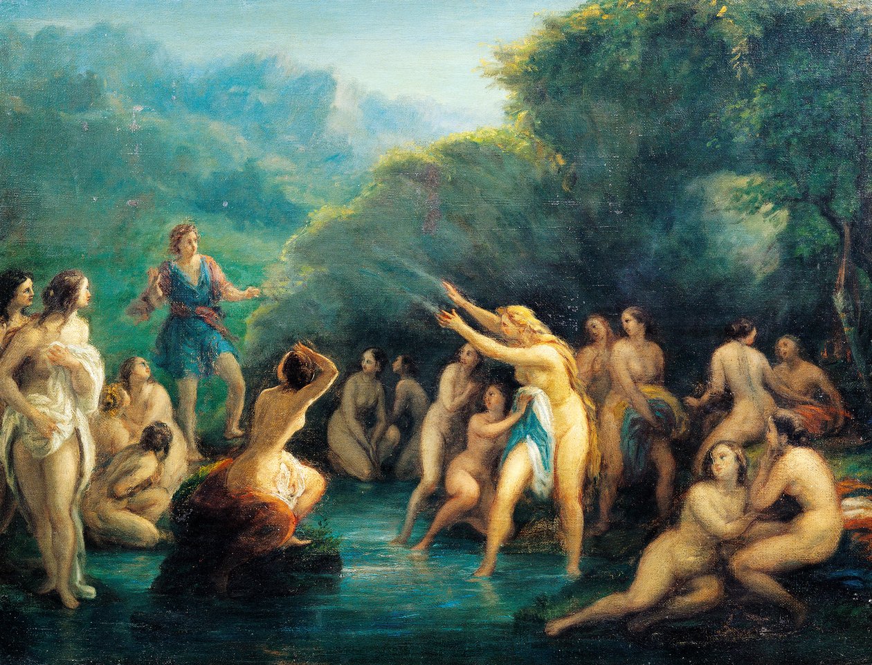 Diane et Actéon - Giovanni Carnovali