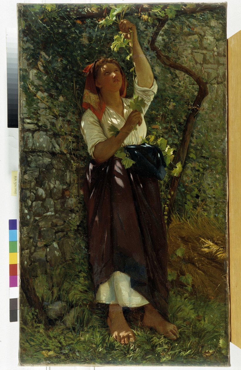 La taille des vignes par Giovanni Costa - Giovanni Costa