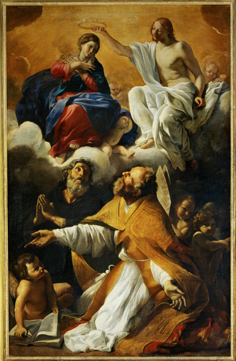 Couronnement de la Vierge avec Saint Augustin et Saint Guillaume d