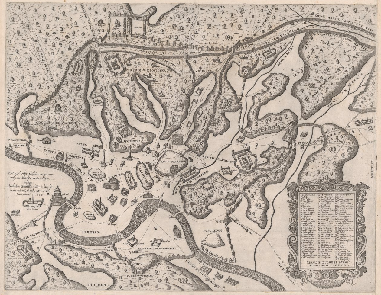 Speculum Romanae Magnificentiae : Rome antique et ses collines, depuis l