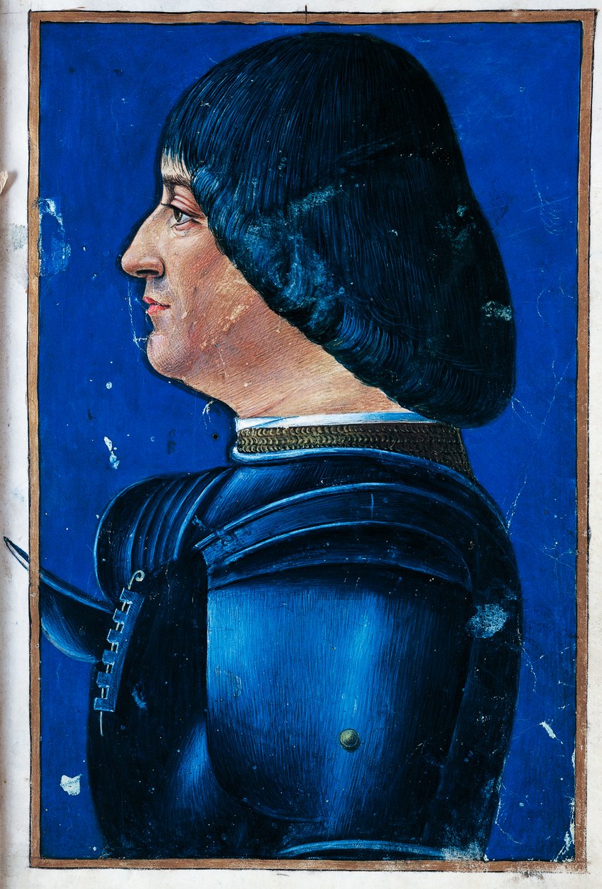 Portrait de Ludovico Maria Sforza, Moro - Giovanni Ambrogio de Predis
