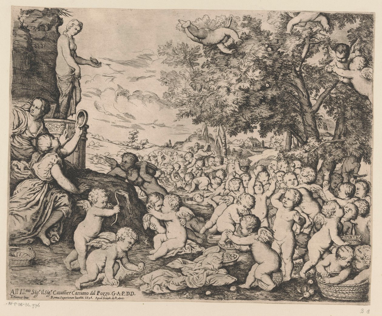 Adoration de Vénus par des putti - Giovanni Andrea Podesta