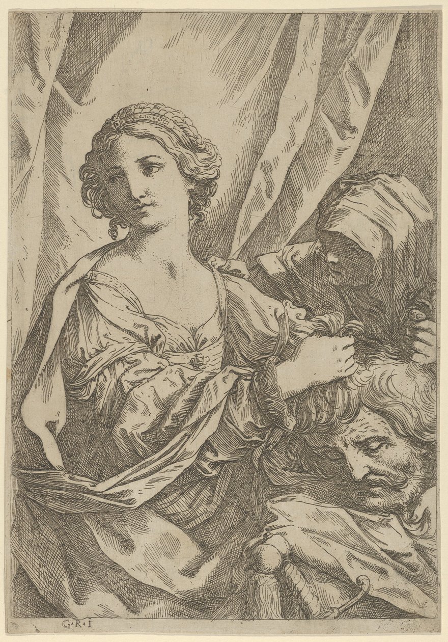 Judith saisissant la tête d