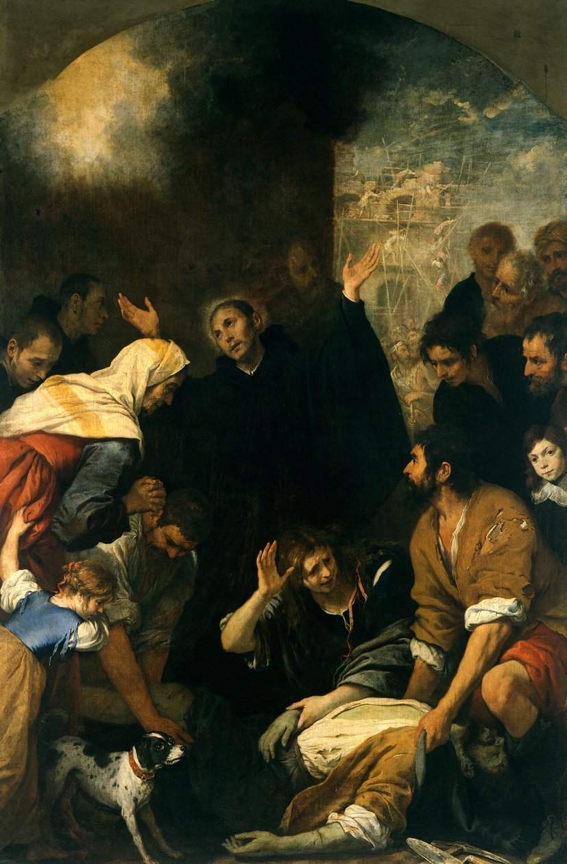 Miracle du maçon, par Giovanni Andrea De Ferrari - Giovanni Andrea di Ferrari