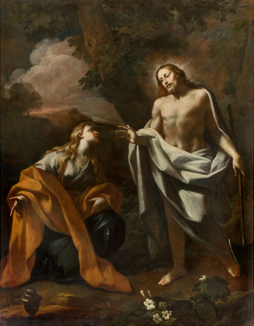 Chapelle du Saint-Sacrement, Première travée côté nord, Noli me tangere, Giovanni Angelo Borroni, Apparition du Christ à Madeleine 1750 - Giovanni Angelo Borroni