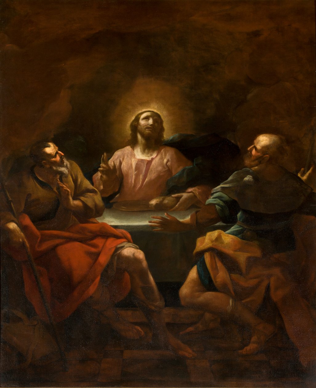 Chapelle du Saint-Sacrement, deuxième travée côté sud, Giovanni Antonio Borroni, Dîner d
