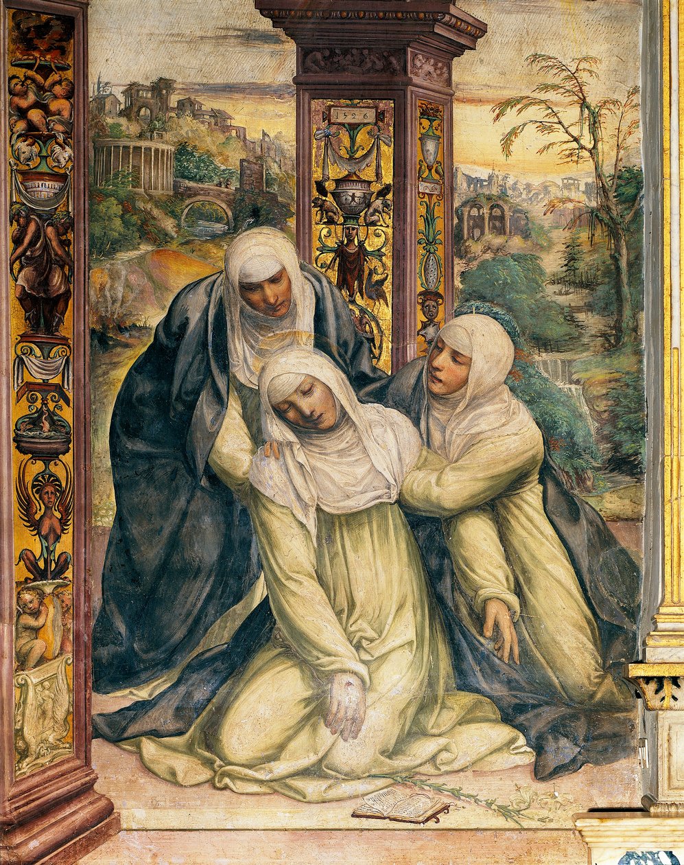 Extase de Sainte Catherine de Sienne (détail) - Giovanni Antonio Bazzi Sodoma