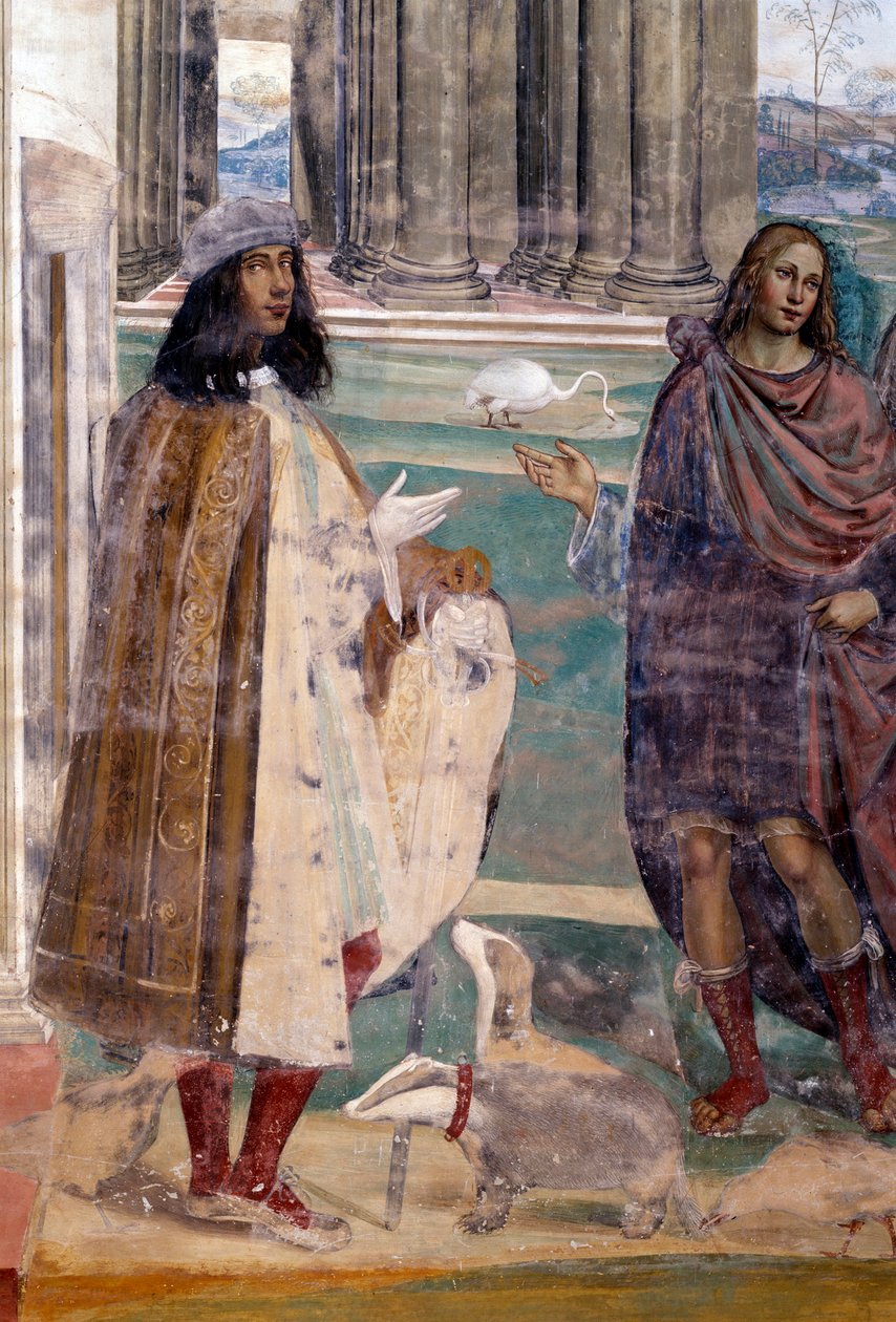 Saint Benoît répare un tamis cassé (autoportrait de l