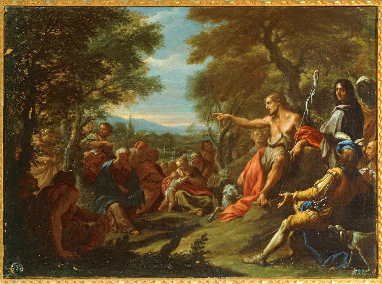 Saint Jean prêchant (peinture) - Giovanni Antonio Bazzi Sodoma