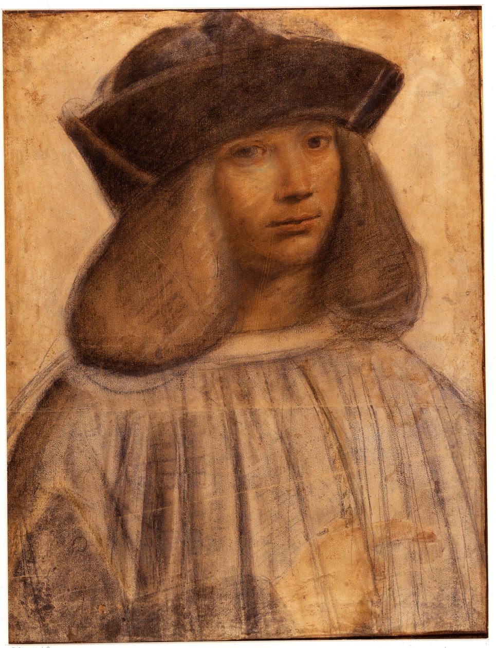 Portrait de Francesco Melzi (v. 1491- 1570) peintre italien, élève et compagnon (amant) de Léonard de Vinci - Giovanni Antonio Boltraffio