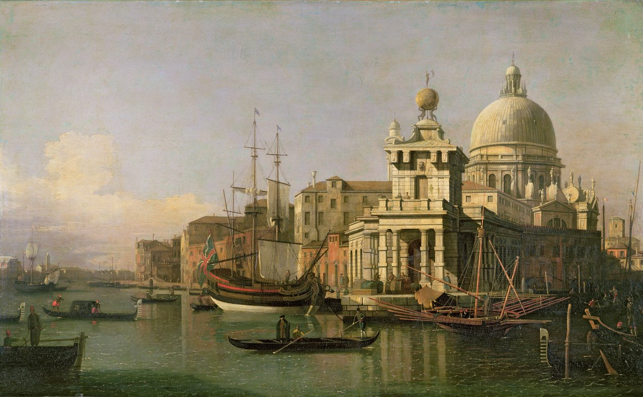 Vue de la Dogana et de Santa Maria della Salute - Giovanni Antonio Canal
