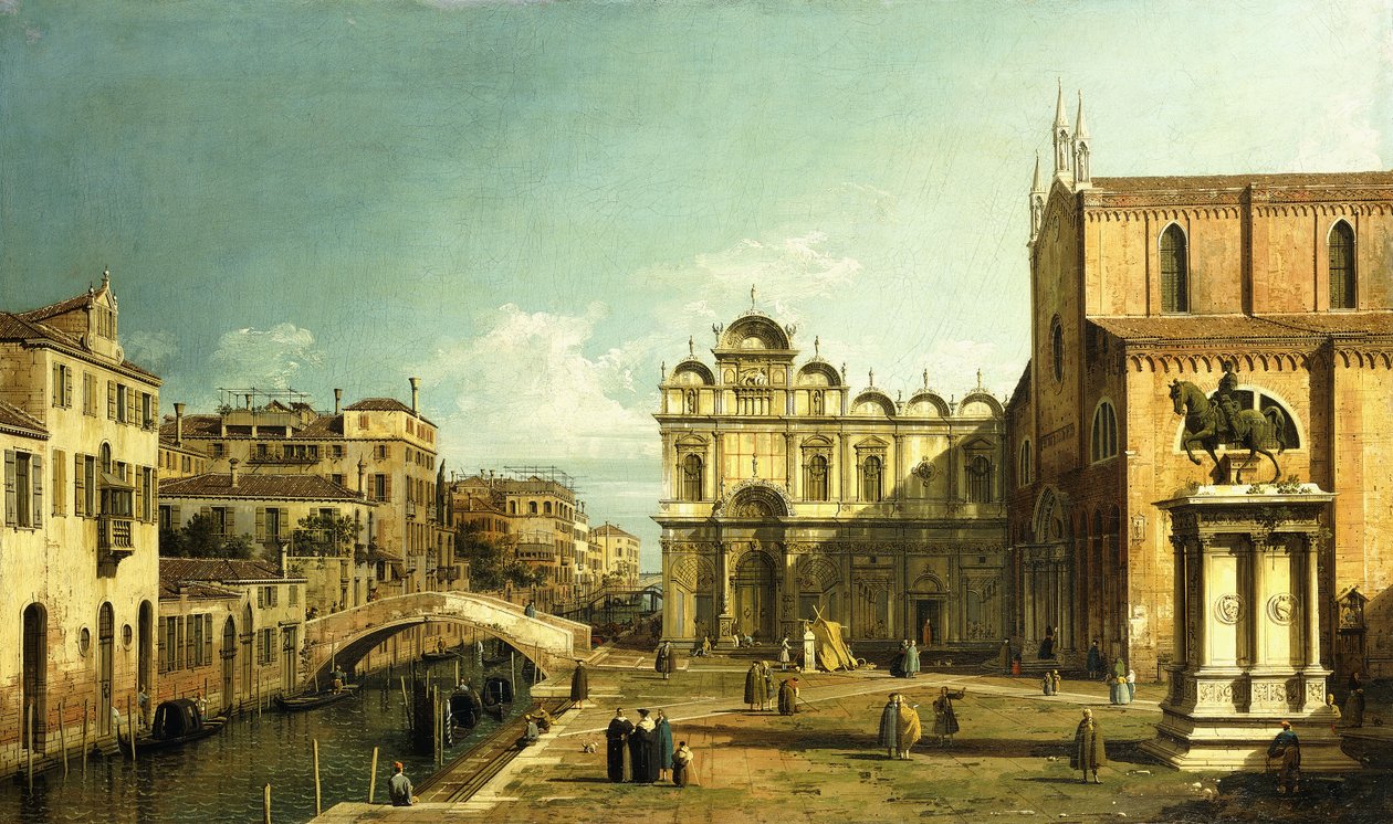 Le Campo Santi Giovanni e Paolo, Venise, 1738-9 - Giovanni Antonio Canal