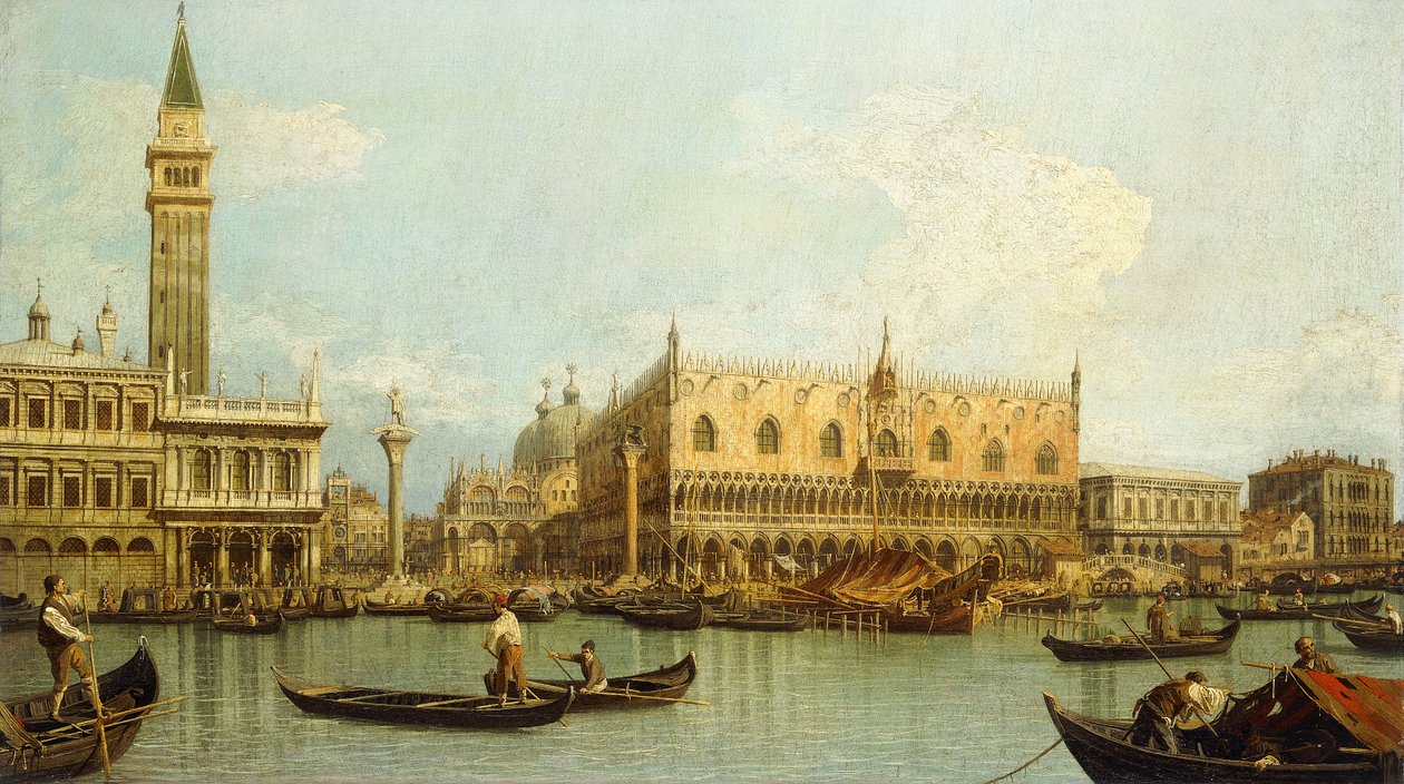 Le Molo, Venise, depuis le Bacino di S. Marco - Giovanni Antonio Canal