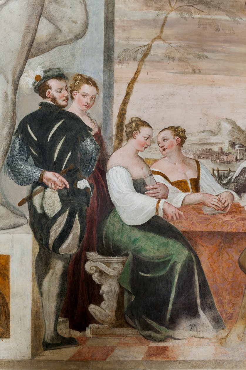 Jeu de cartes, Salle principale, c.1570 - Giovanni Antonio Fasolo
