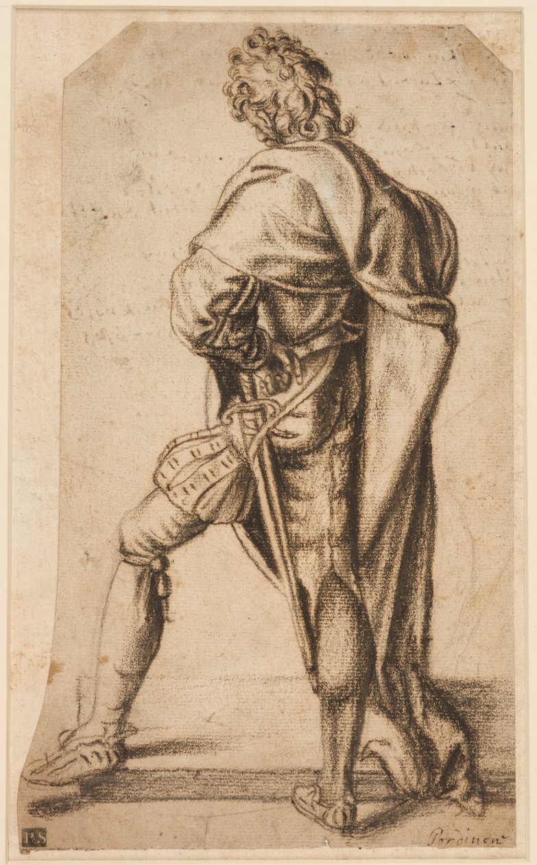Un homme debout, vu de dos - Giovanni Antonio Pordenone