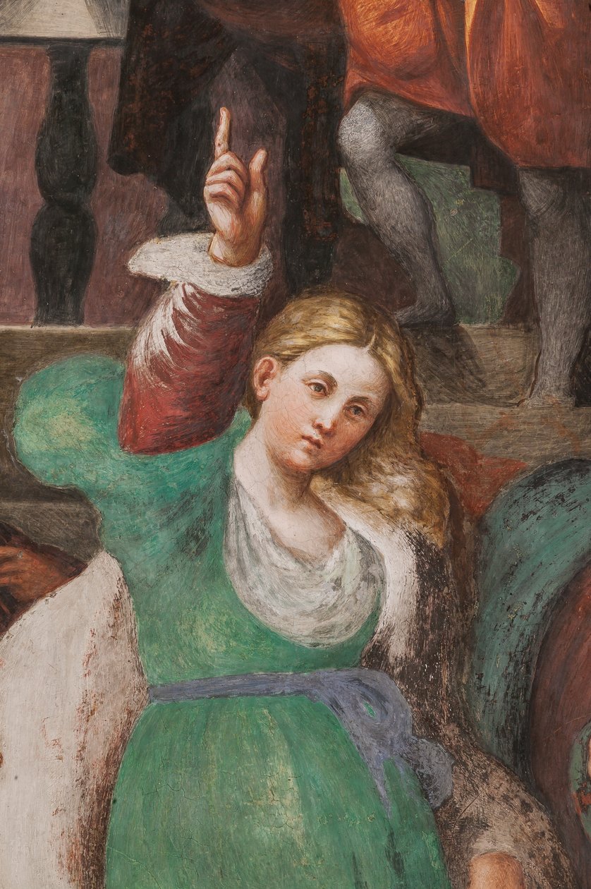 Dispute de Sainte Catherine avec les philosophes, 1530-32 (détail) - Giovanni Antonio Pordenone
