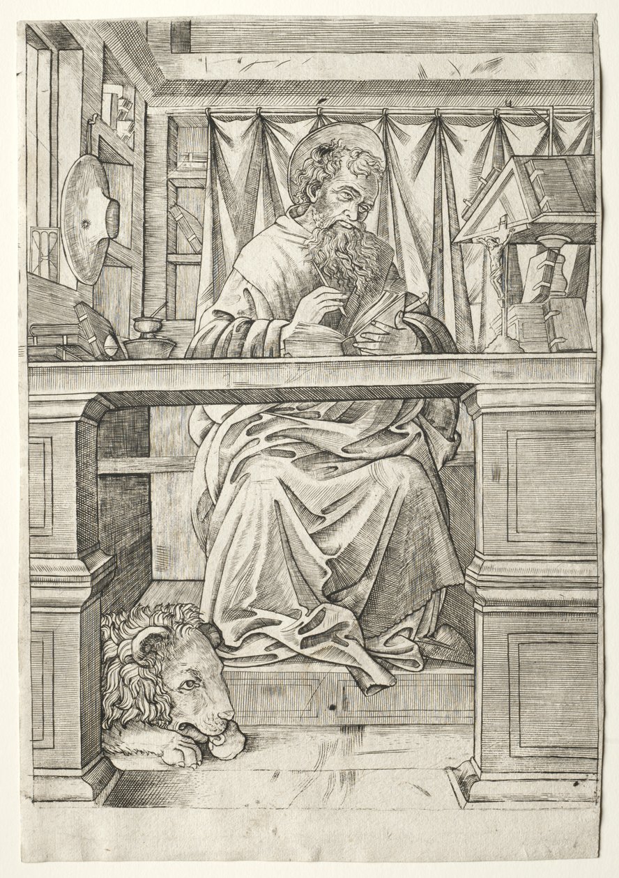 Saint Jérôme dans son étude - Giovanni Antonio da Brescia