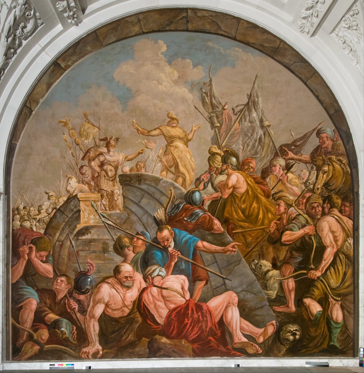 Les négociations de paix entre Claudius Civilis et Quintus Petillis Cerialis - Giovanni Antonio de Groot