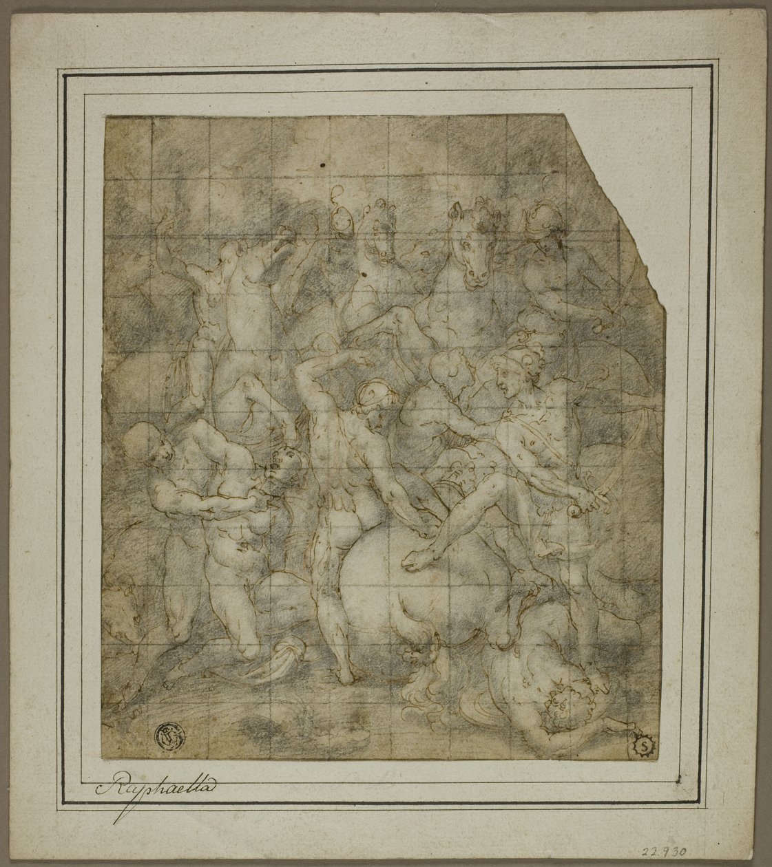 Scène de bataille - Giovanni Balducci