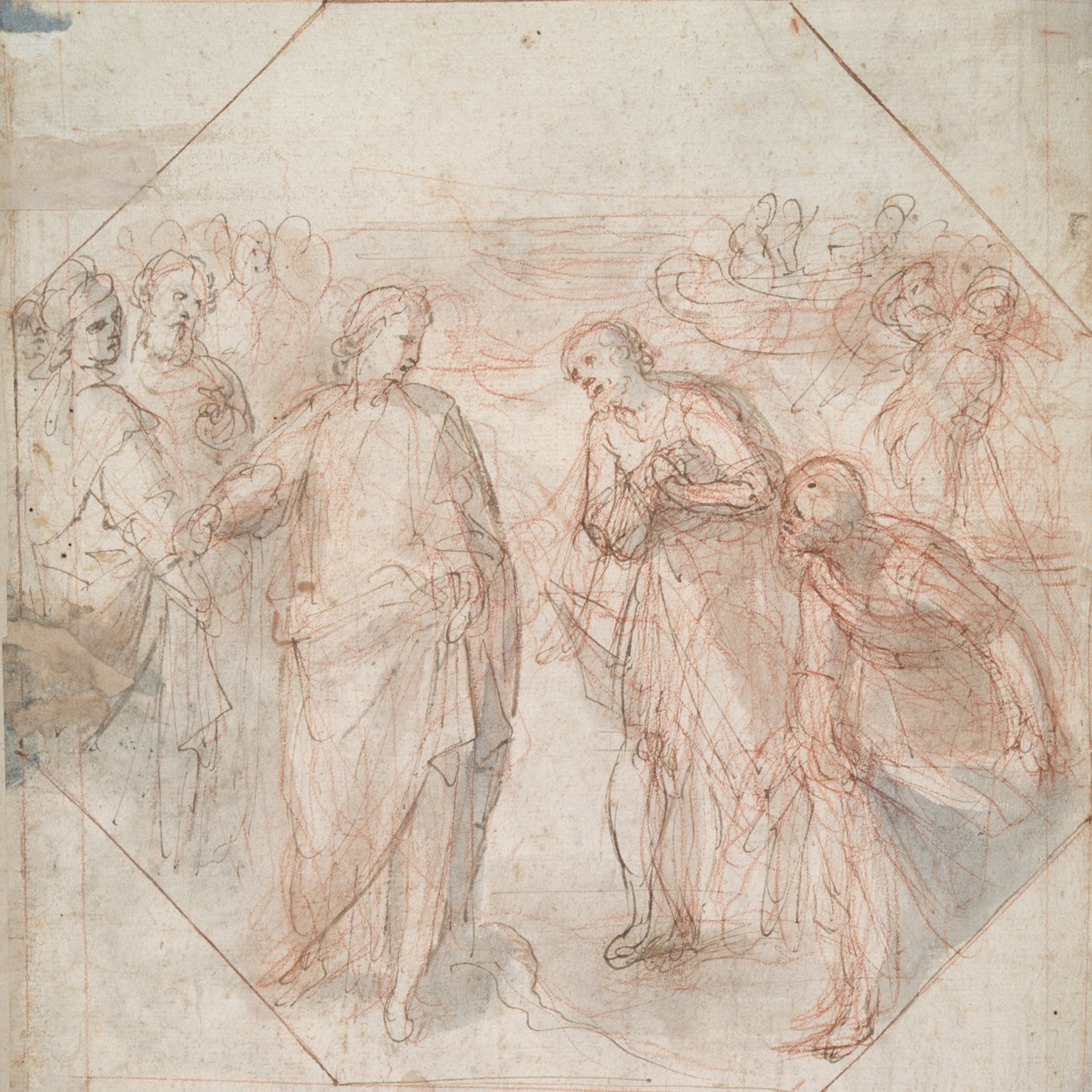 La chute de Simon le Magicien (recto) ; L