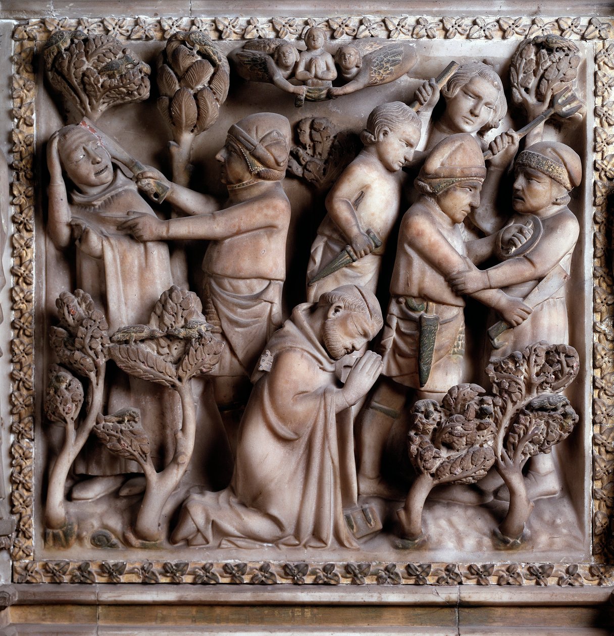 Représentation du martyre de Pierre de Vérone - Giovanni Balduccio