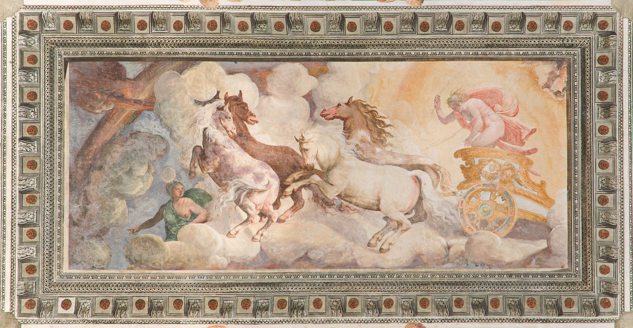 Le Char du Soleil conduit par Apollon, Loggia d