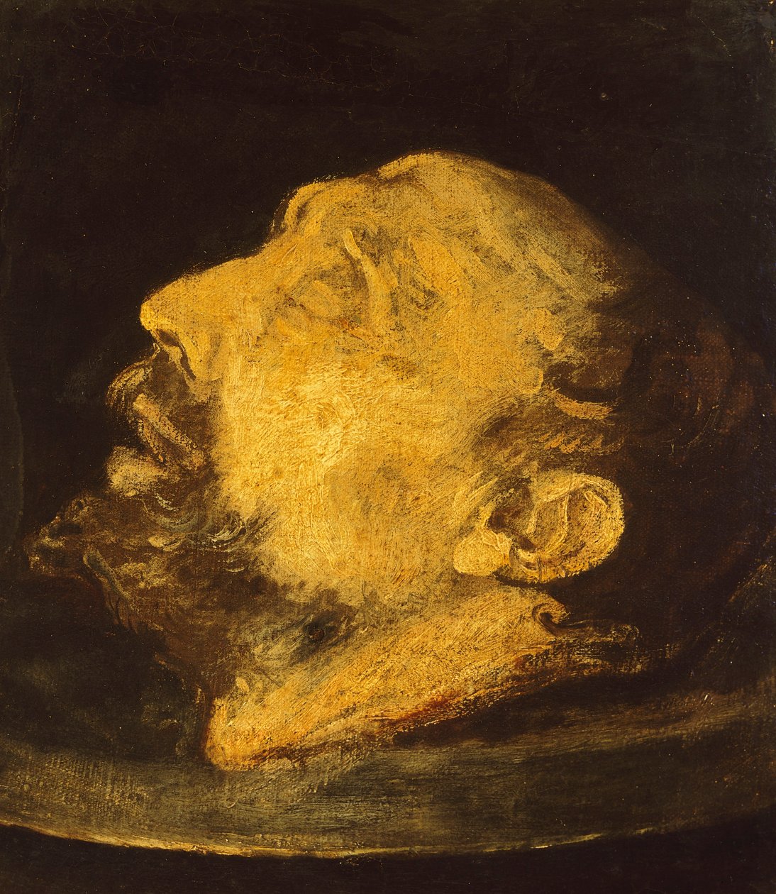 La tête de Saint Jean-Baptiste sur un plateau - Giovanni Battista (1567 1633) Crespi