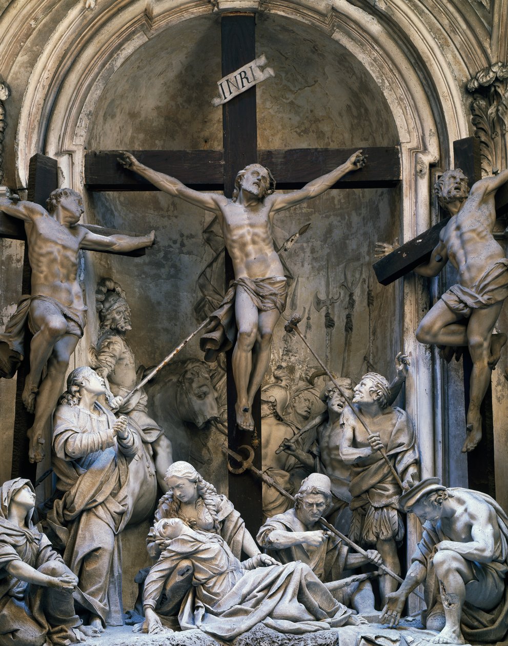 Passion, groupe de sculptures de Giovanni Battista Barberini, 1339-1345, Église Saint-Augustin, Crémone, Italie - Giovanni Battista Barberini