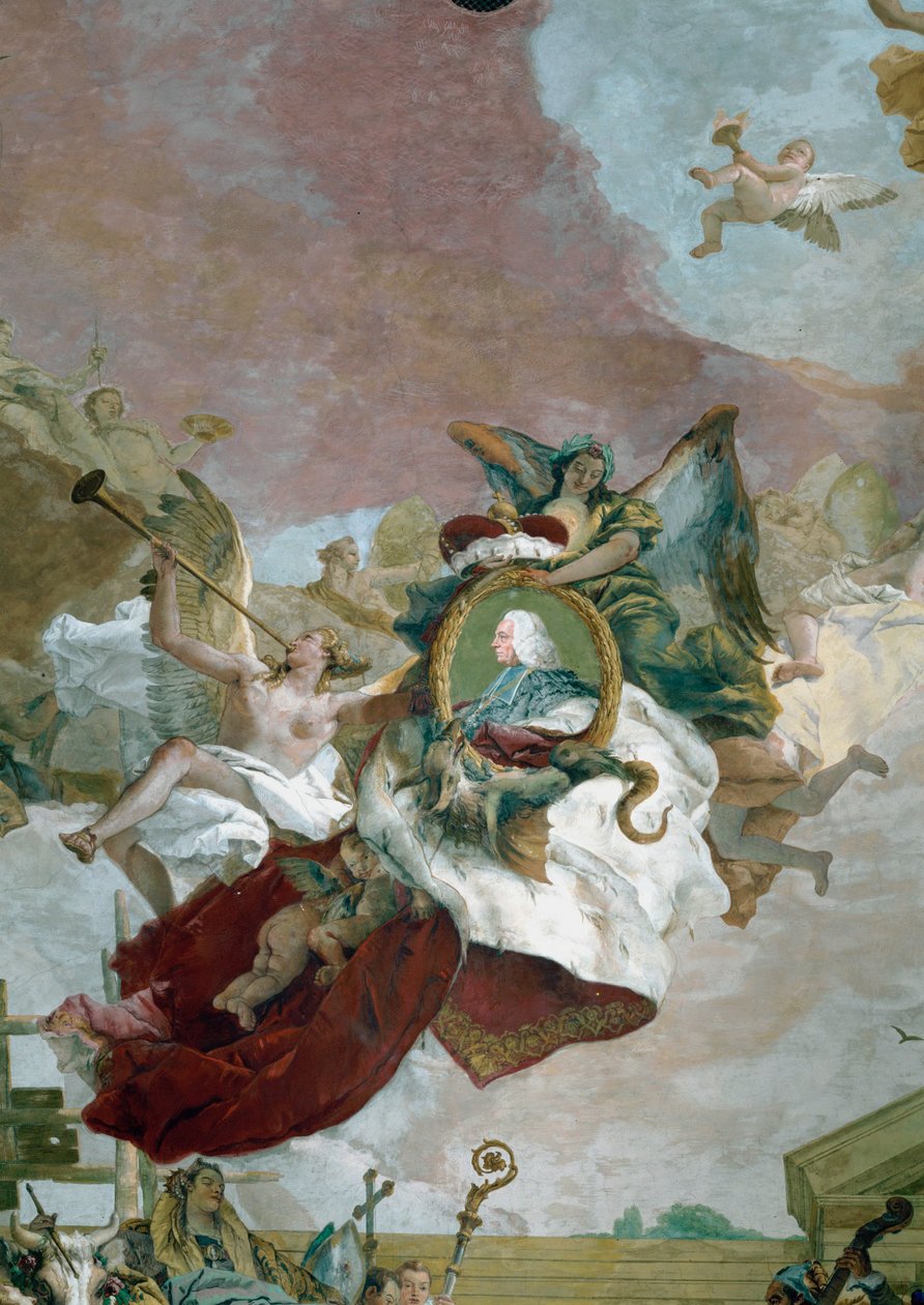 Apothéose du prince-évêque Carl Philipp von Greiffenklau (fresco) - Giovanni Battista (1696-1770) Tiepolo