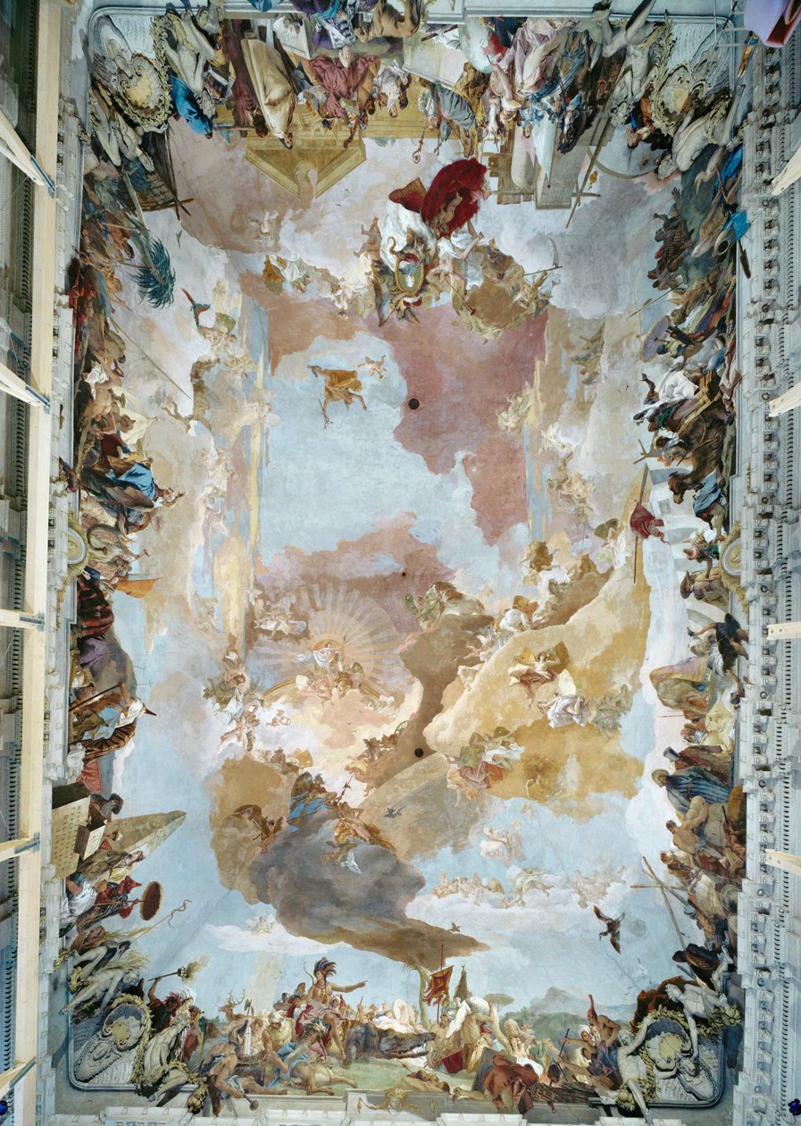 Fresque au plafond de l