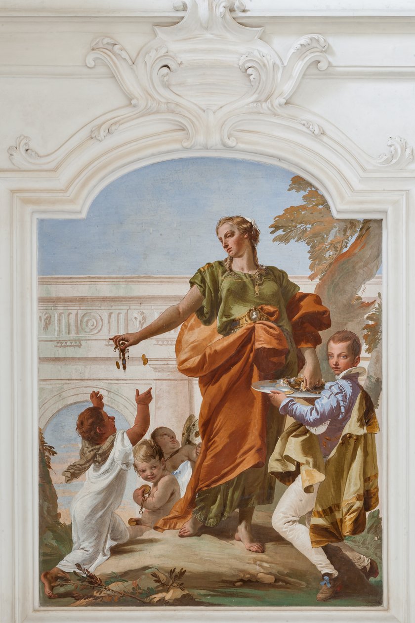 Générosité distribuant des cadeaux - Giovanni Battista Tiepolo