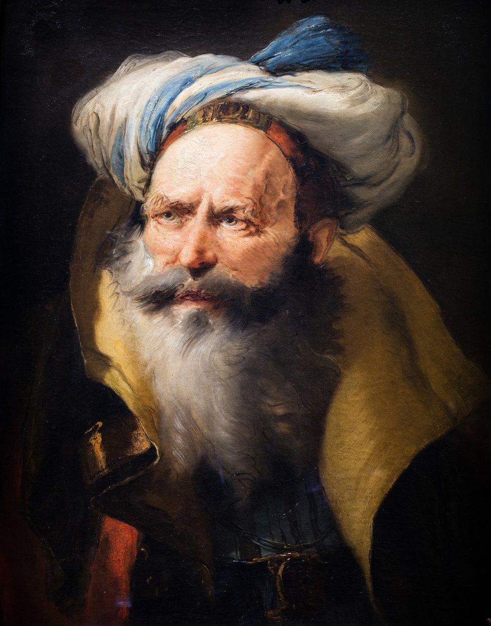 Tête de vieillard, vers 1752 (Huile sur toile) - Giovanni Battista (1696 1770) Tiepolo