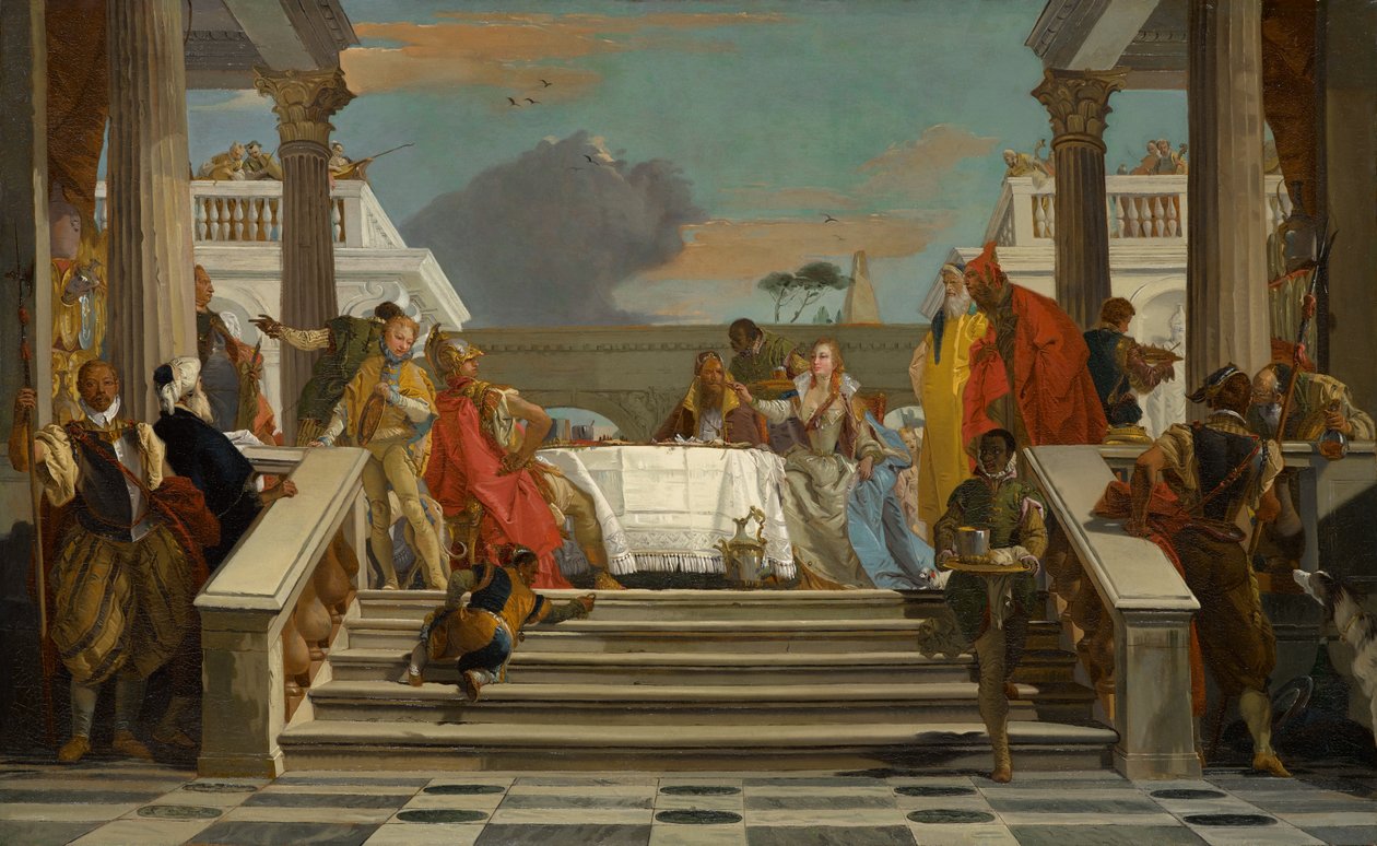 Le Banquet de Cléopâtre et Antoine - Giovanni Battista Tiepolo