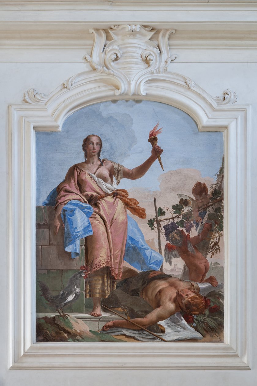 La vigilance triomphe du sommeil - Giovanni Battista Tiepolo